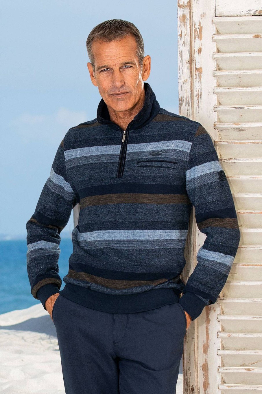 Herren Monte Carlo | Monte Carlo Streifensweater