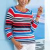 Damen Rabe | Rabe Streifenpullover