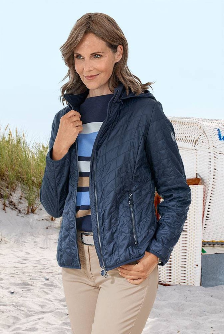 Damen Betty Barclay | Betty Barclay Crossover Leichtstepp-Jacke