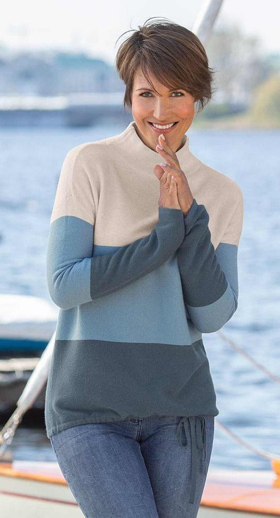 Damen Betty Barclay | Betty Barclay Damen Colourblock-Pullover