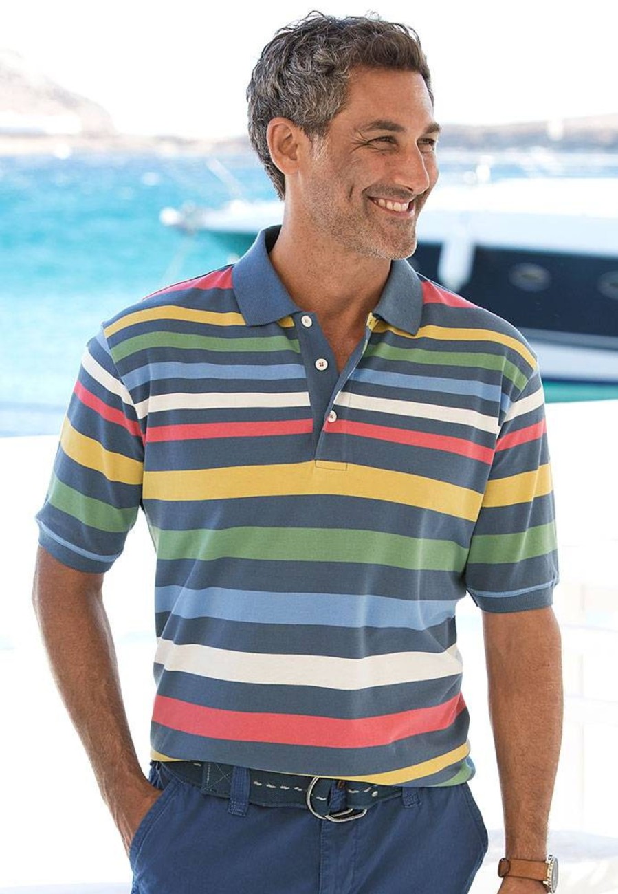 Herren Capt.Scott | Capt. Scott Streifen-Poloshirt