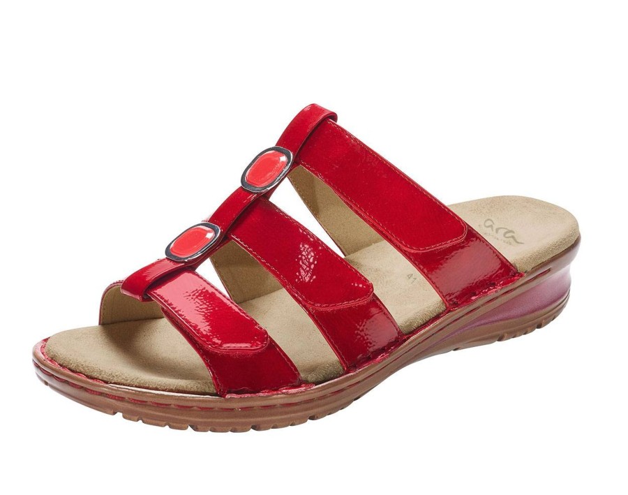 Schuhe ARA Sandalen | Ara Damen Lack-Pantolette