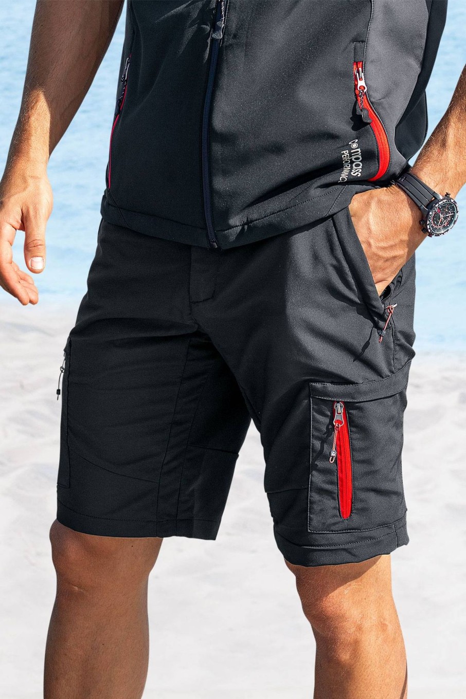 Herren Compass Active Wear | Compass Performance Herren Softshell Bermuda-Shorts