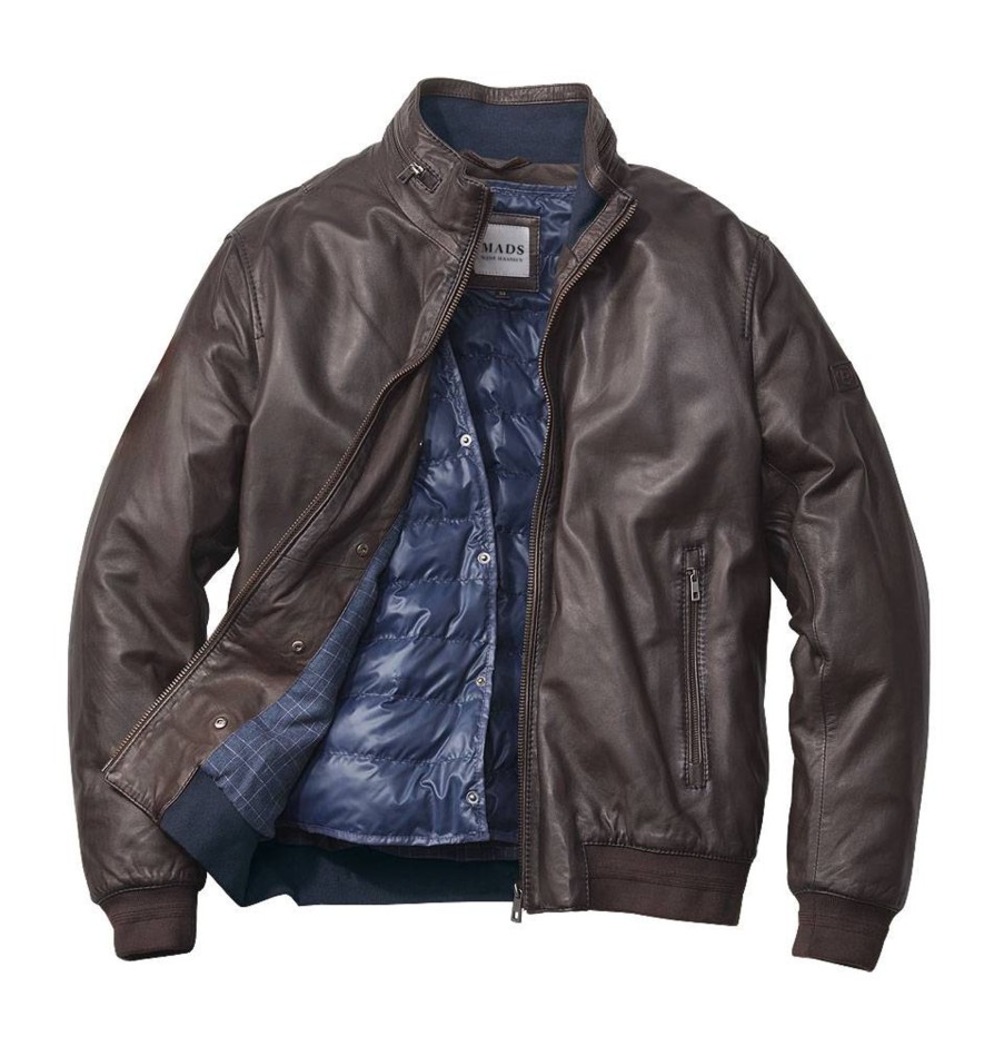 Herren MADS MAASSEN | Mads Maassen 2-In-1-Lederblouson