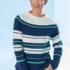 Damen Rabe | Rabe Damen Streifenpullover