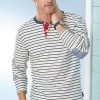 Herren Sealand24 | Ringelshirt Mit Knopfleiste