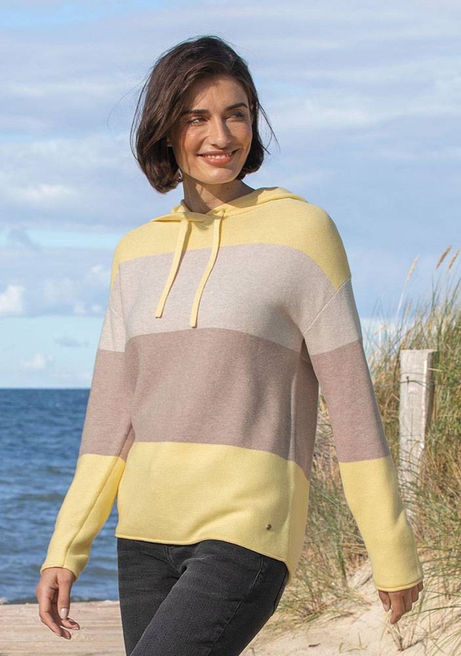 Damen Betty & CO | Betty & Co Damen Kapuzen-Streifenpullover